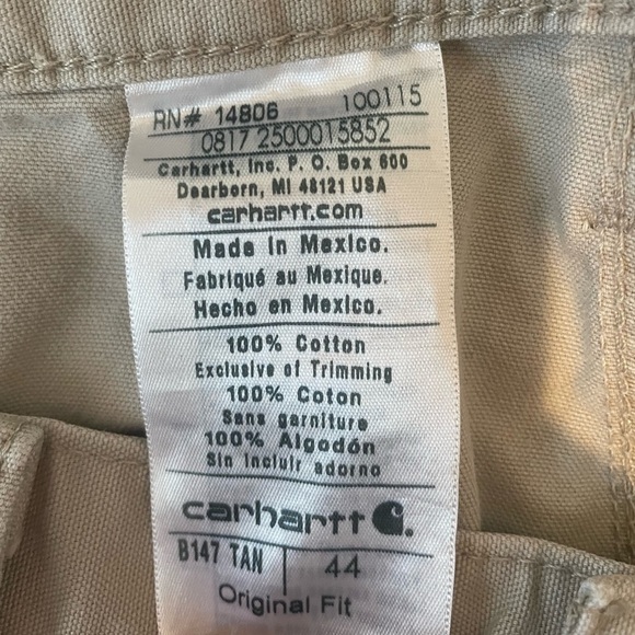 Carhartt Men's Beige Cargo Shorts - Picture 5 of 5